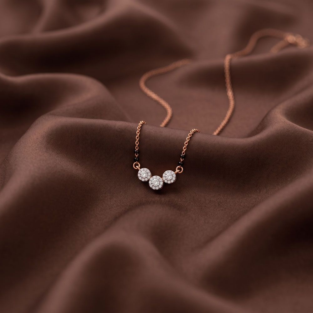 Mesmerising Diamond and Black Beads Mangalsutra-All Jewellery-OTN24V30-D400XDB