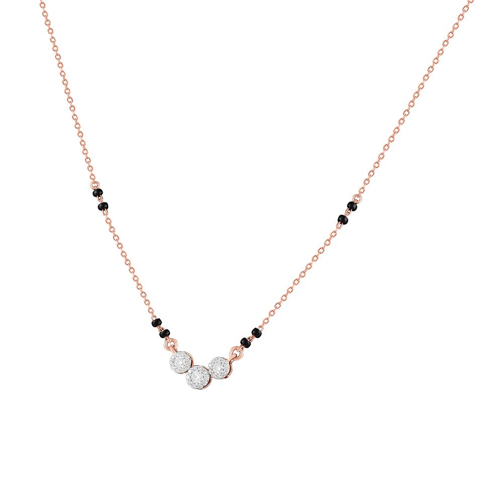 Mesmerising Diamond and Black Beads Mangalsutra-All Jewellery-OTN24V30-D400XDB