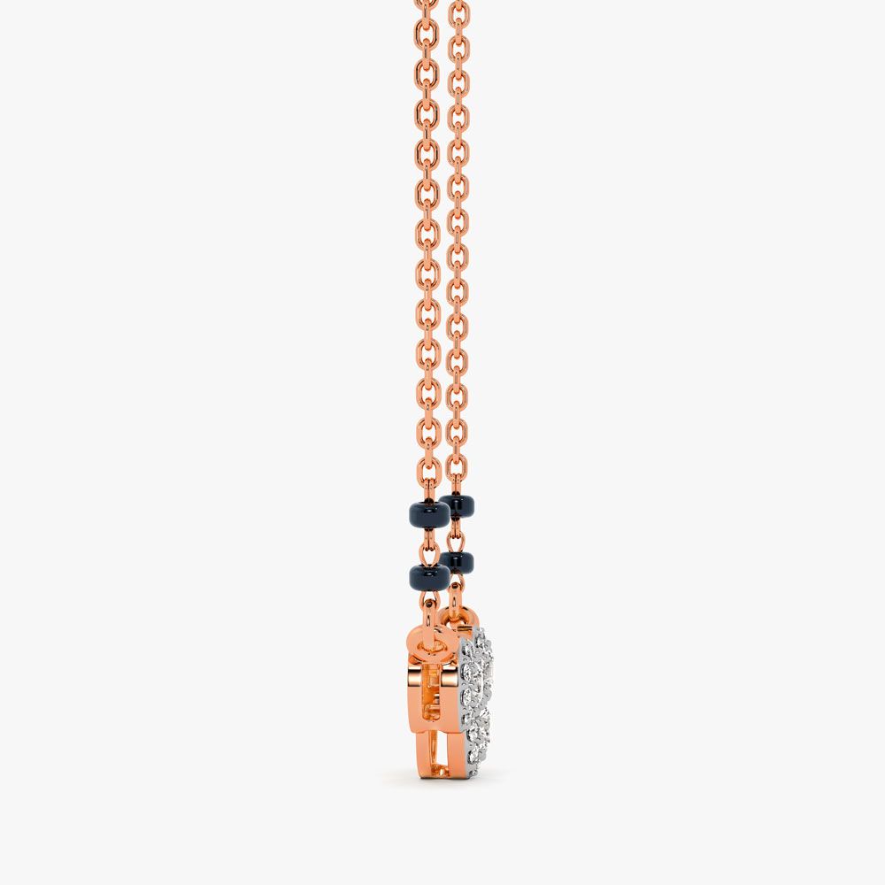Mesmerising Diamond and Black Beads Mangalsutra-All Jewellery-OTN24V30-D400XDB