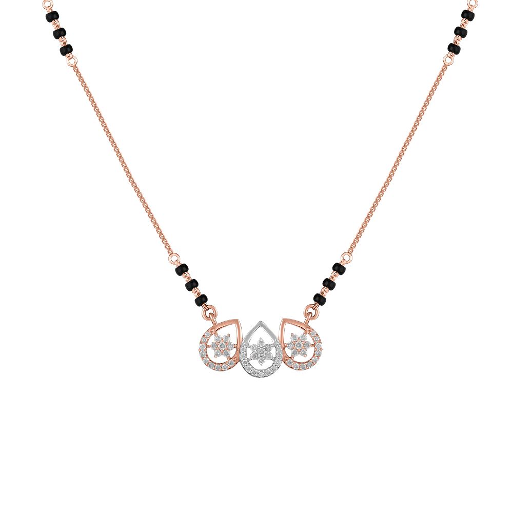 Delicate Nakshatra Design Diamond Mangalsutra-All Jewellery-OTN24V31-D400XDB