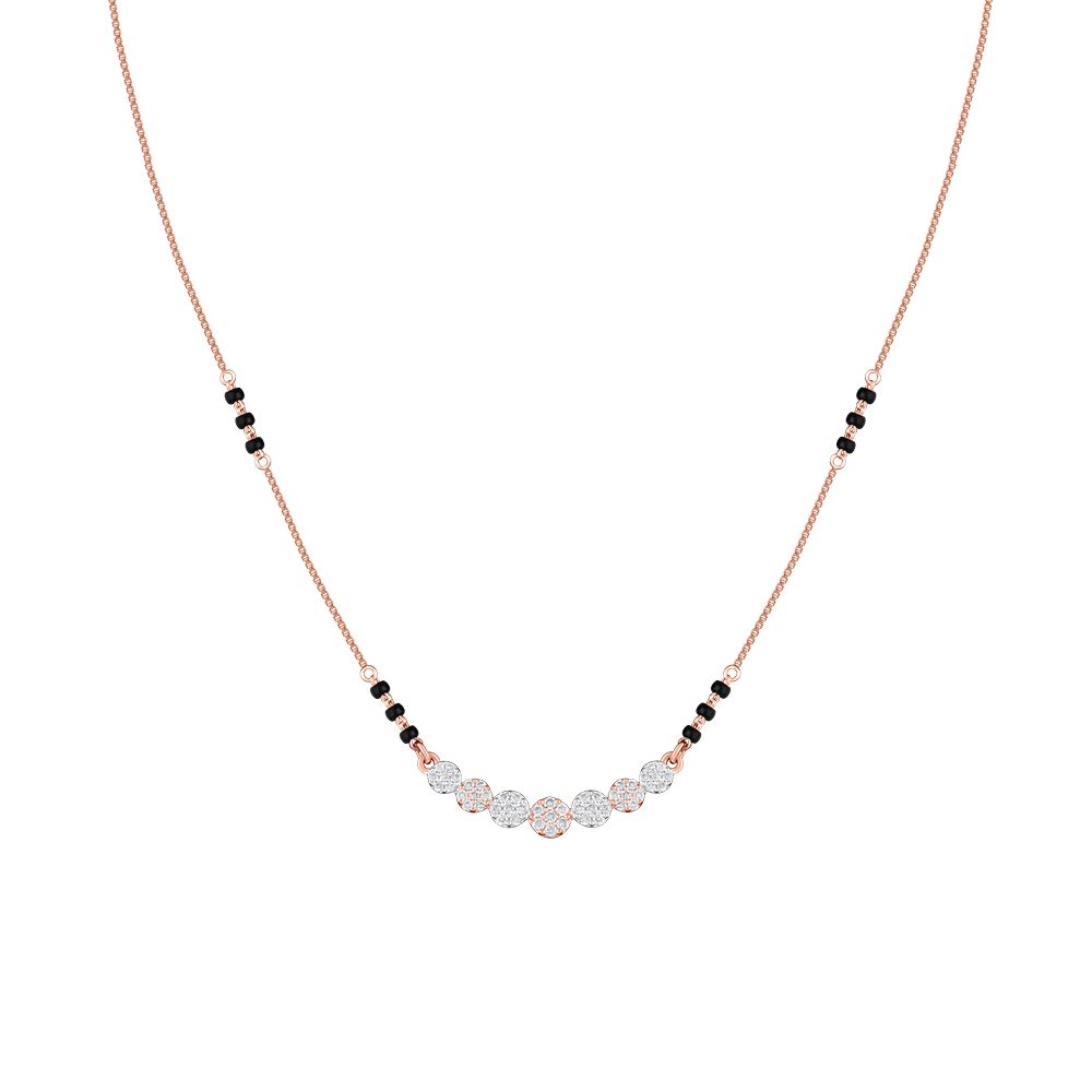 Endless Knot Diamond Mangalsutra-All Jewellery-OTN24V34-D400XDB