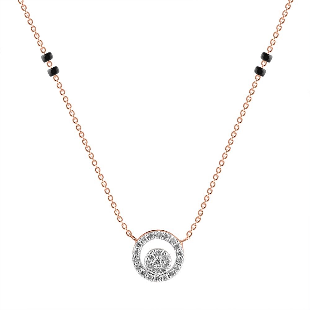 Contemporary Rose Gold Ring and Diamond Mangalsutra-All Jewellery-OTN24V60-D400XDB