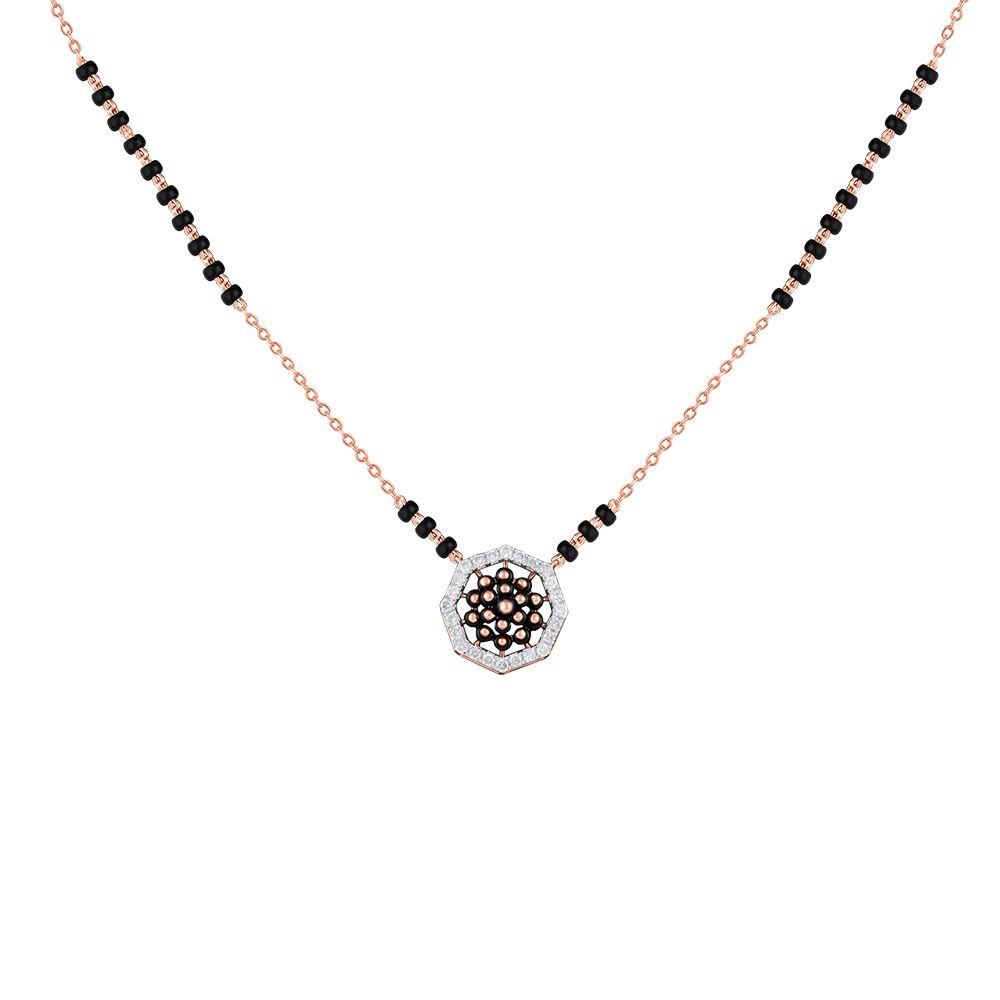 Delicate Floral Diamond Mangalsutra-All Jewellery-OTN24V64-D400XDB