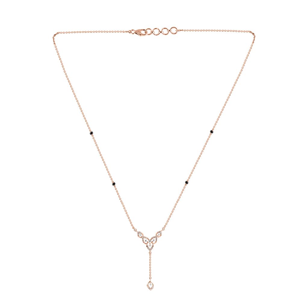Brilliant Diamond and Rose Gold Mangalsutra-All Jewellery-OTN24V65-D400XDB