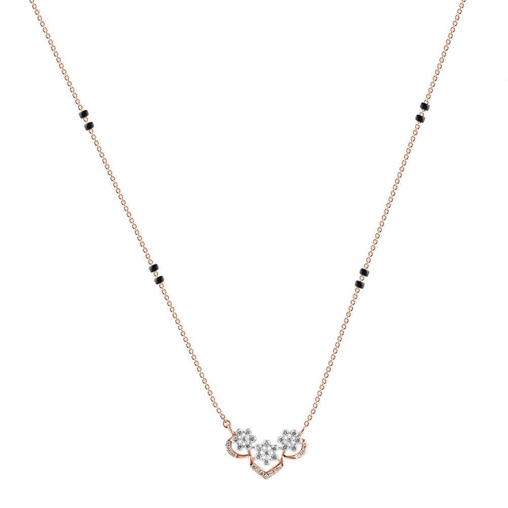 Radiant Floral Diamond Mangalsutra-All Jewellery-OTN24V67-D400XDB