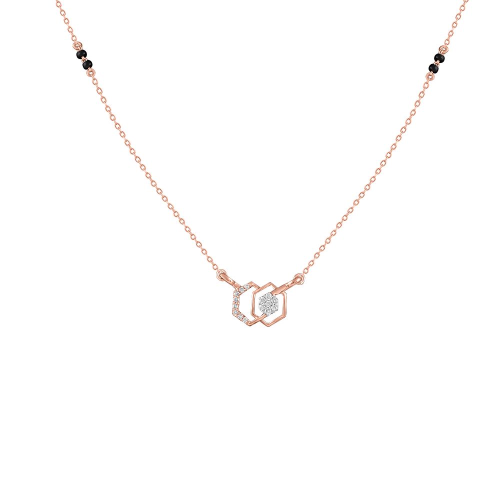 Timeless 18Kt Rose Gold Mangalsutra-All Jewellery-OTN24V69-D400XDB