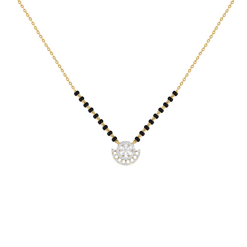 Urbane Diamond and Yellow Gold Mangalsutra-All Jewellery-OTN24V73-D400RDB