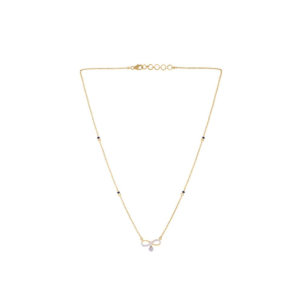 Infinity Loop Diamond Mangalsutra-All Jewellery-OTN24V76-D400RDB