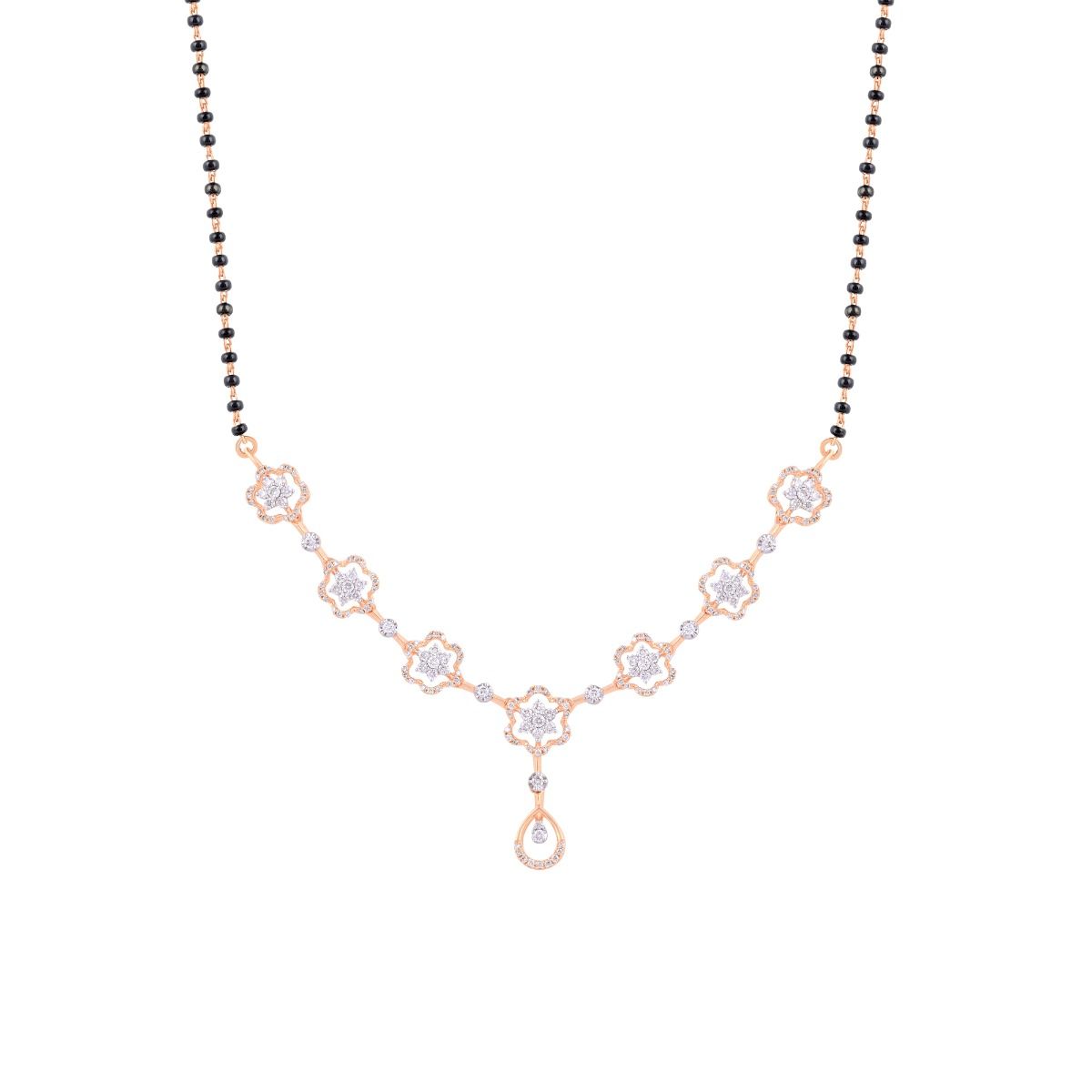 Nature Inspired Diamond Mangalsutra-All Jewellery-OTN24V85-D400XWB
