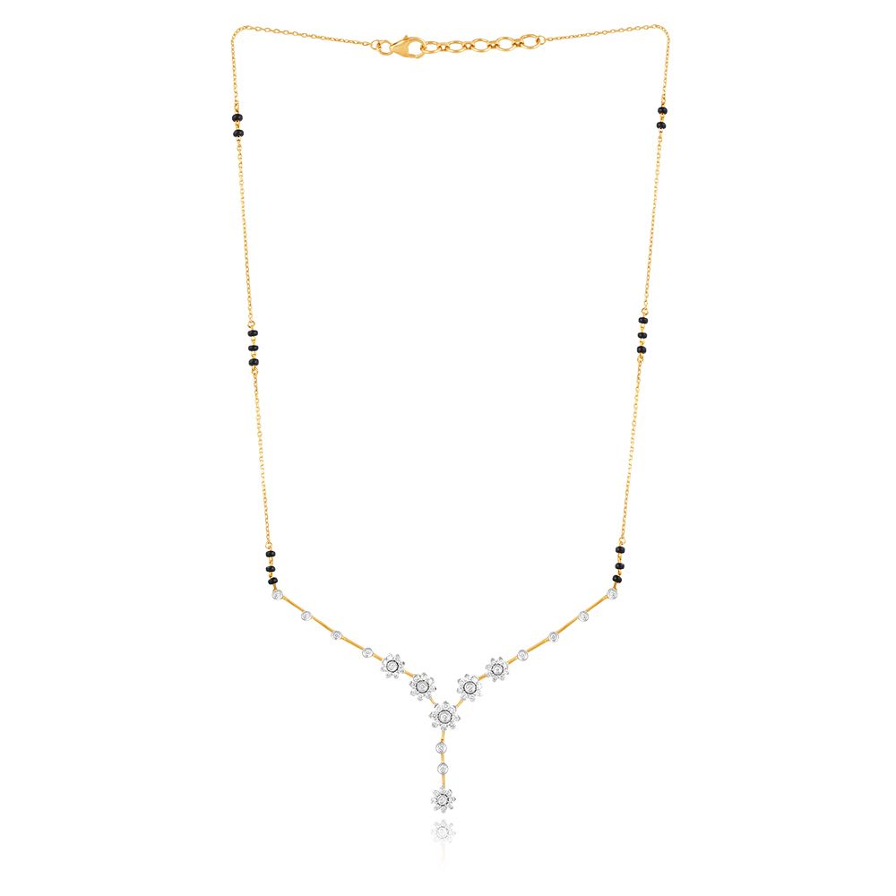Classic Bloom Diamond Mangalsutra-All Jewellery-OTN25V12