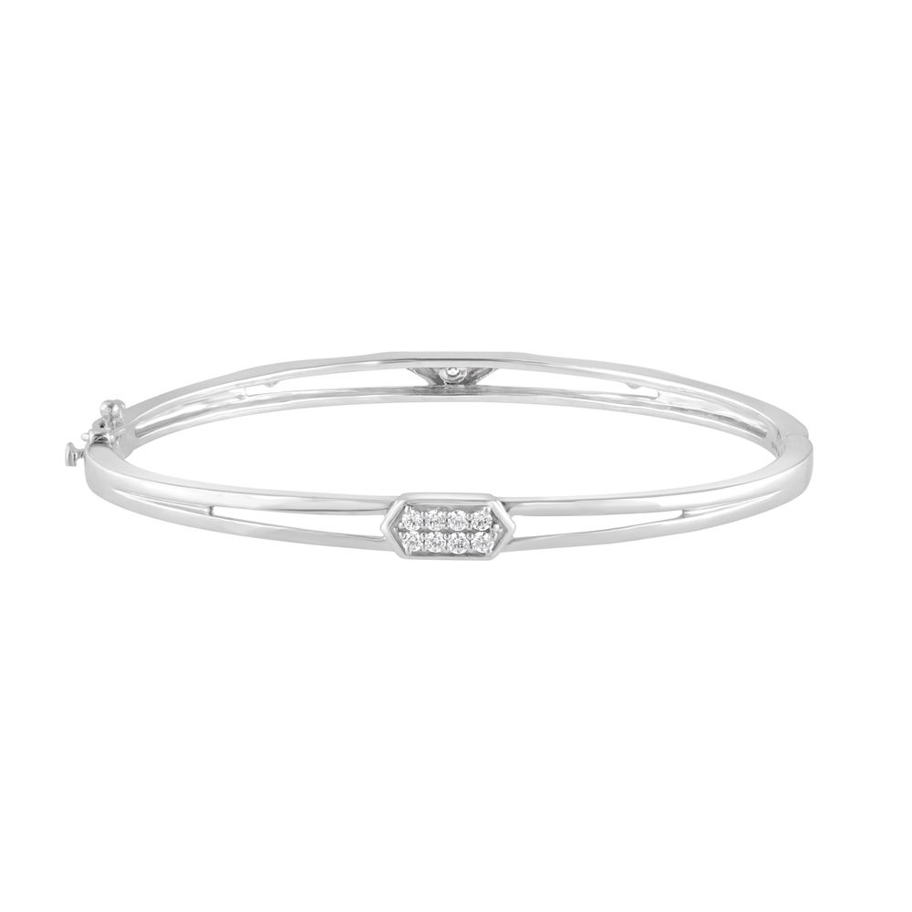 Everyday Geometric Platinum Bracelet-Bracelets-PBF23R03