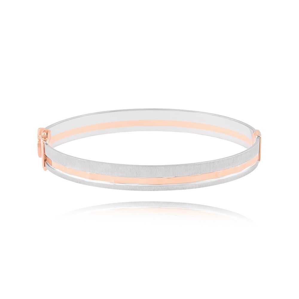 Graceful Textured Platinum Bracelet-Shop By Gender-PBF25R03