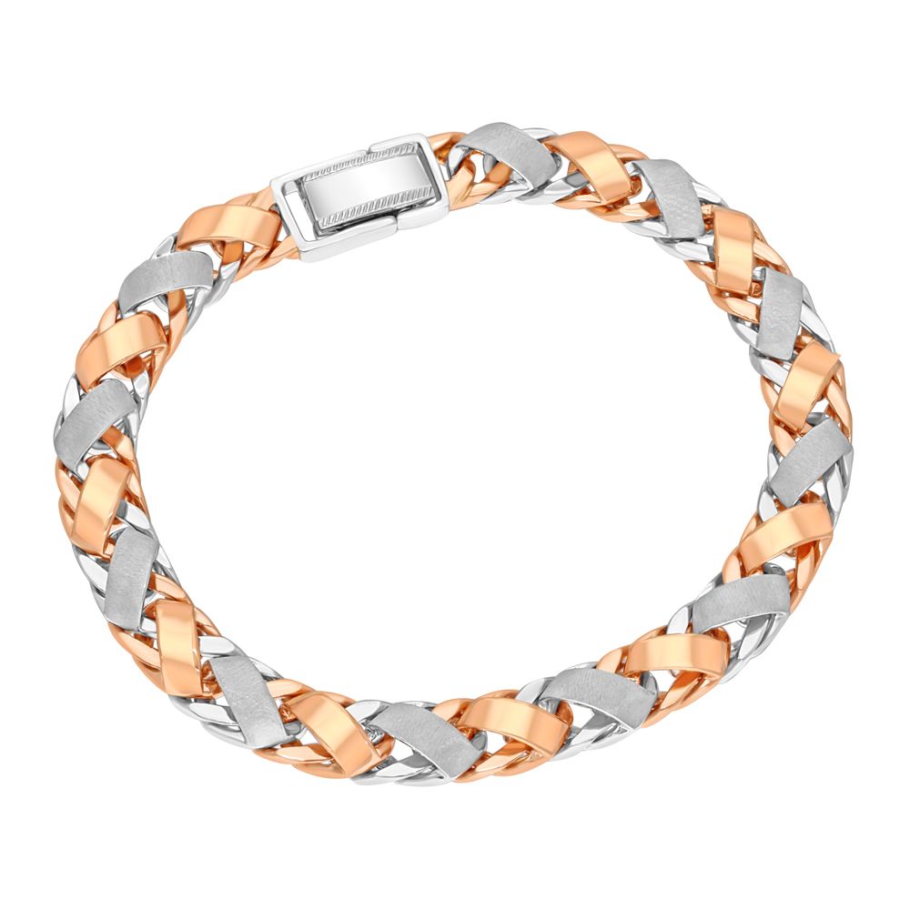 Captivating Mens Platinum Bracelet-Bracelets-PBR11018-D000OED