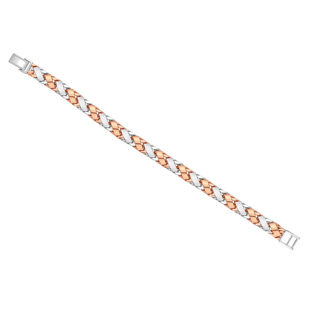 Captivating Mens Platinum Bracelet-Bracelets-PBR11018-D000OED