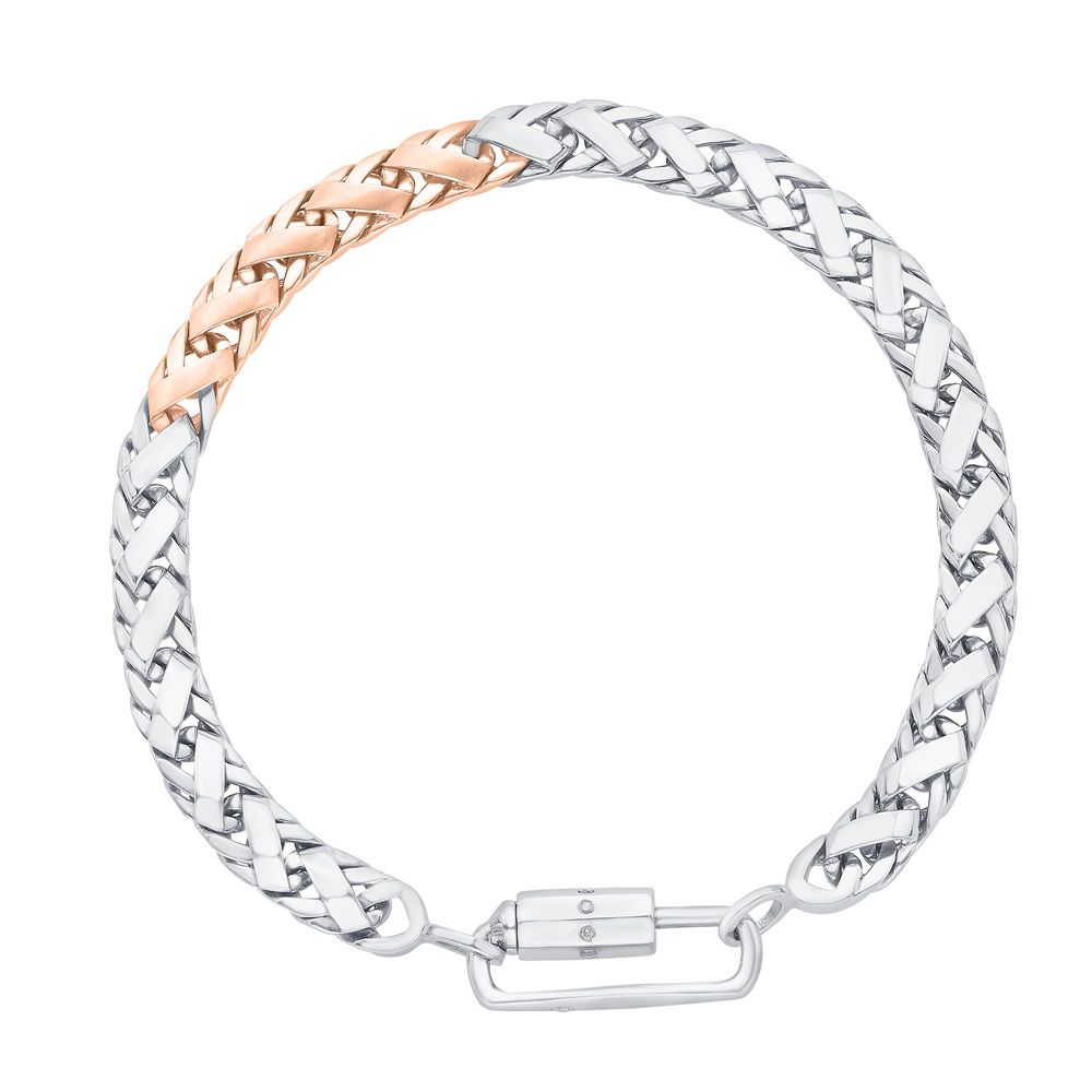Buy Versatile Dual Metal Bracelet For Men PBR17001 Online at ORRA.