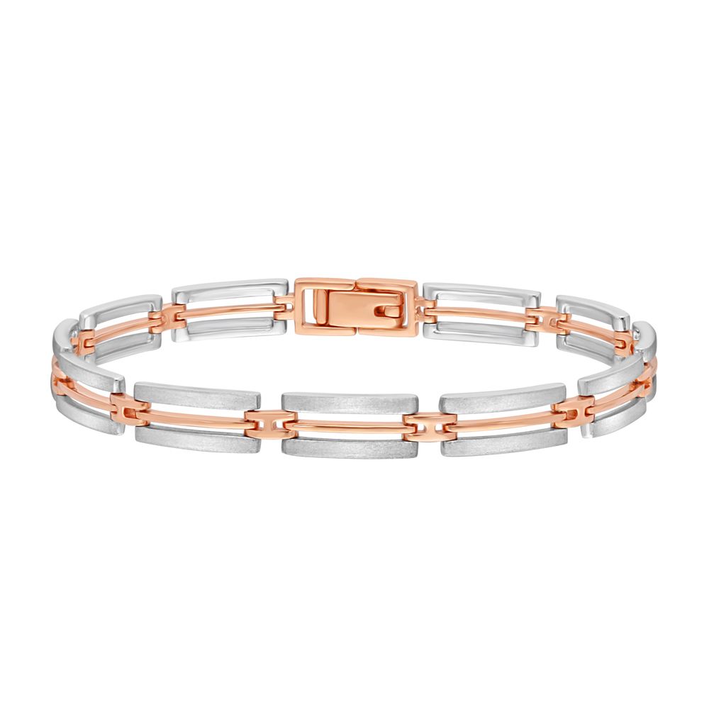 Classy Mens Platinum Bracelet-Bracelets-PBR18003-D000OED