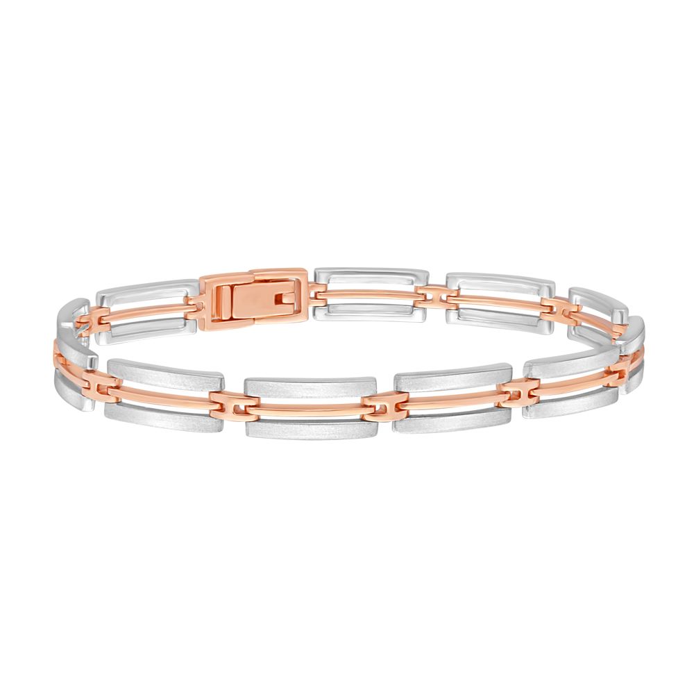 Classy Mens Platinum Bracelet-Bracelets-PBR18003-D000OED