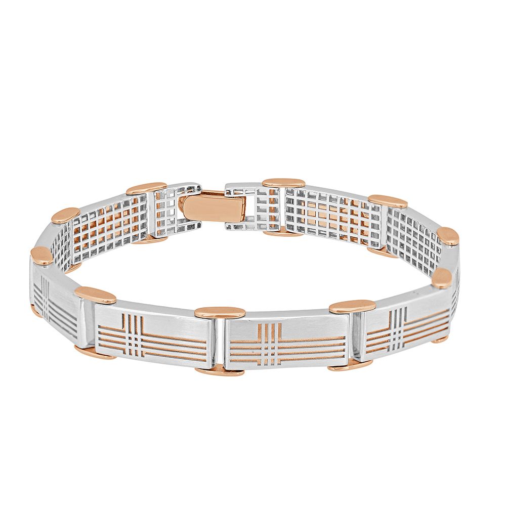 Buy Solid 950P Platinum Bracelet for Men PBR21005-D000OED Online