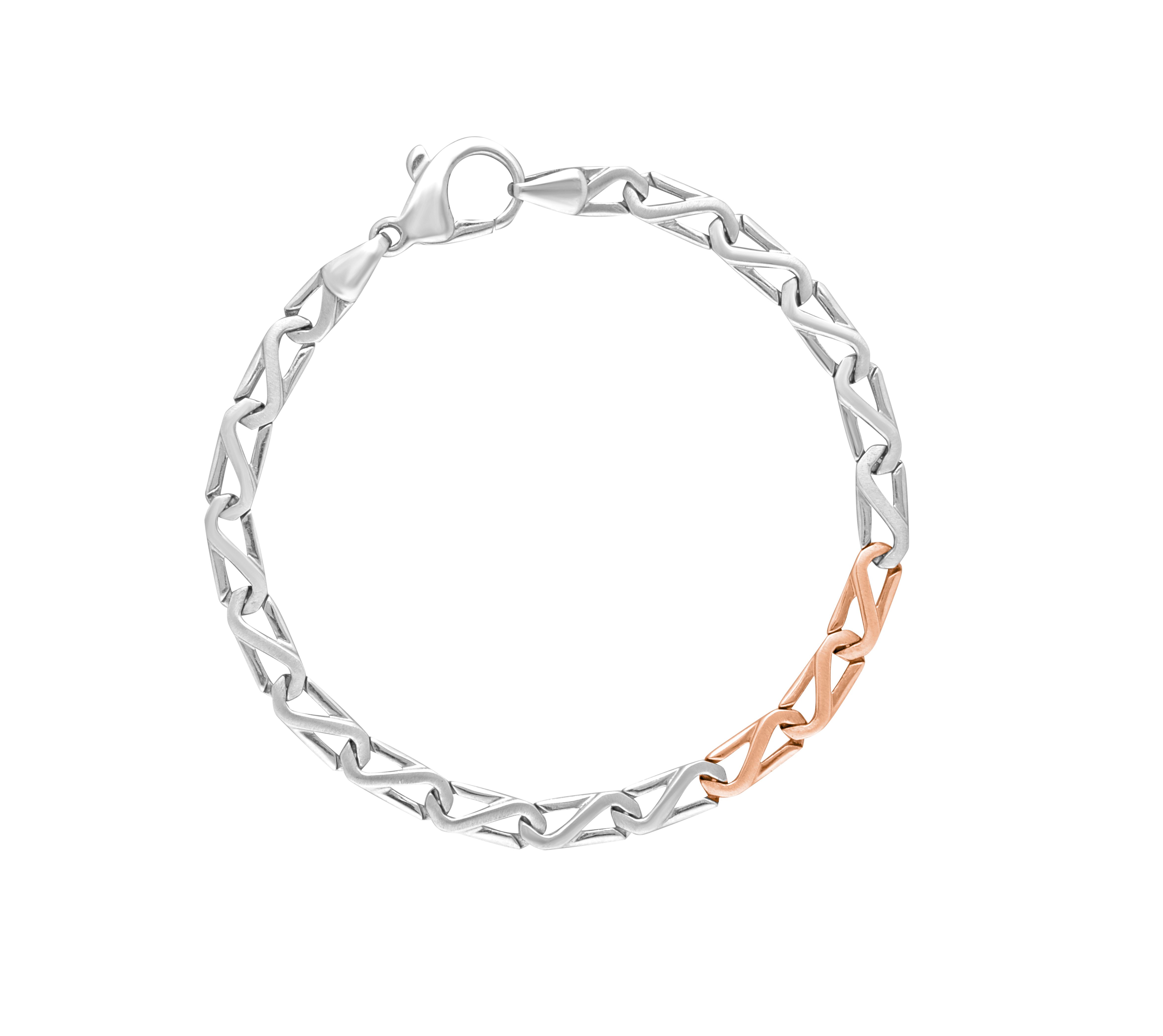 Glossy Platinum Bracelet for Men-Bracelets-PBR21014