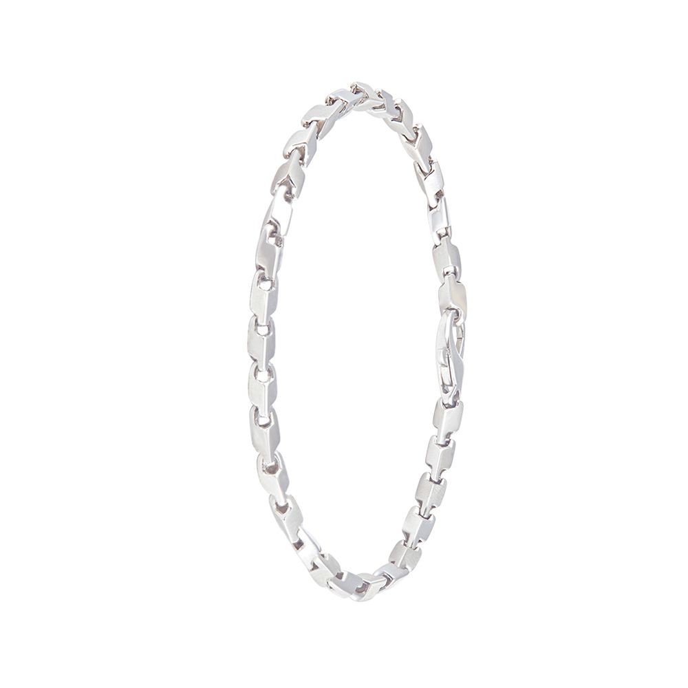 Glimmering Platinum Bracelet for Men-Shop By Gender-PBR22009-D000PED