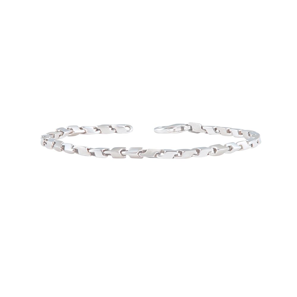 Glimmering Platinum Bracelet for Men-Shop By Gender-PBR22009-D000PED