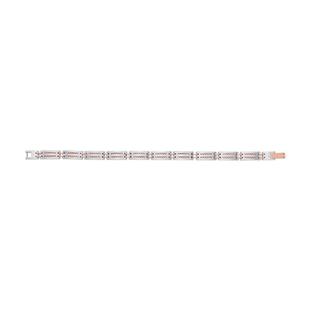 Contemporary Rope Design Platinum Bracelet-Platinum-PBR23A04
