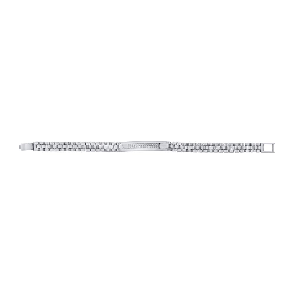 Striking Casual Platinum Mens Bracelet-Platinum-PBR23A07