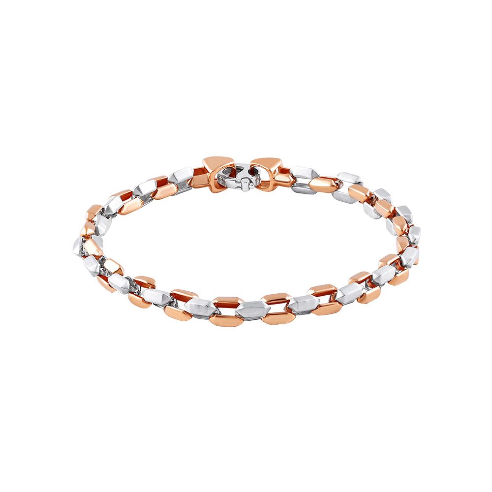 Elegant Two-Tone Link Bracelet-Shop By Gender-PBR23A09-D000OCD