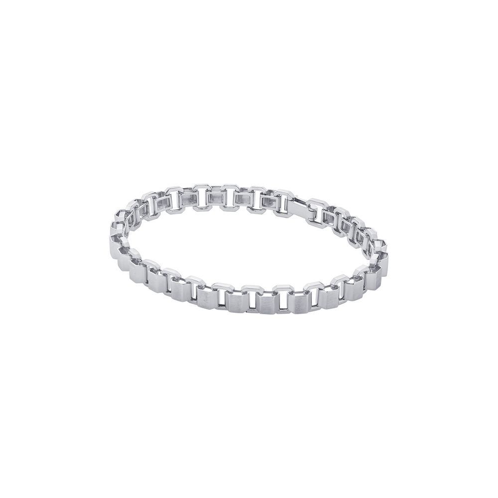 Casual Wear Platinum Mens Bracelet-Platinum-PBR23S10