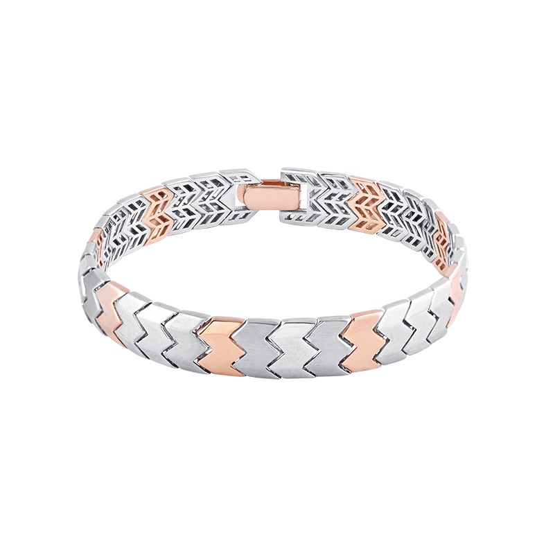 Prestigious Dual Metal Bracelet For Men-Shop By Gender-PBR23S11