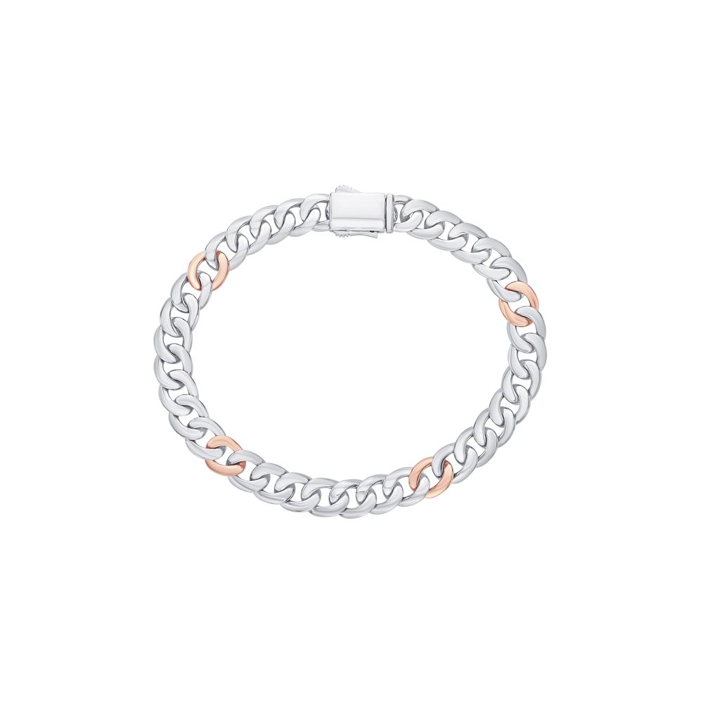 Buy Sleek Dual Gold Bracelet for Men PBR23S12 Online at