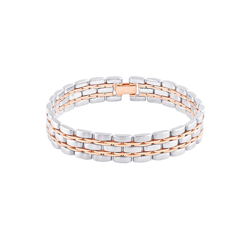 Sleek Dual Metal Bracelet For Men-Shop By Gender-PBR23S13