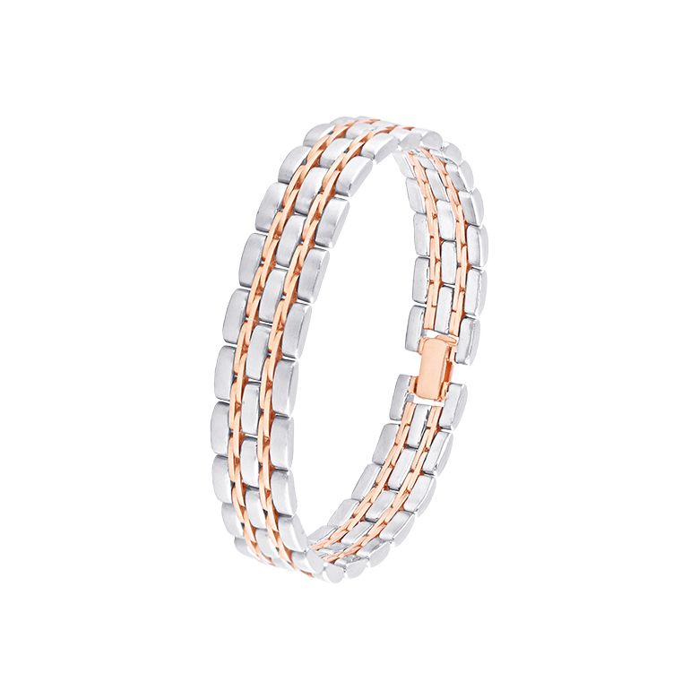 Sleek Dual Metal Bracelet For Men-Shop By Gender-PBR23S13