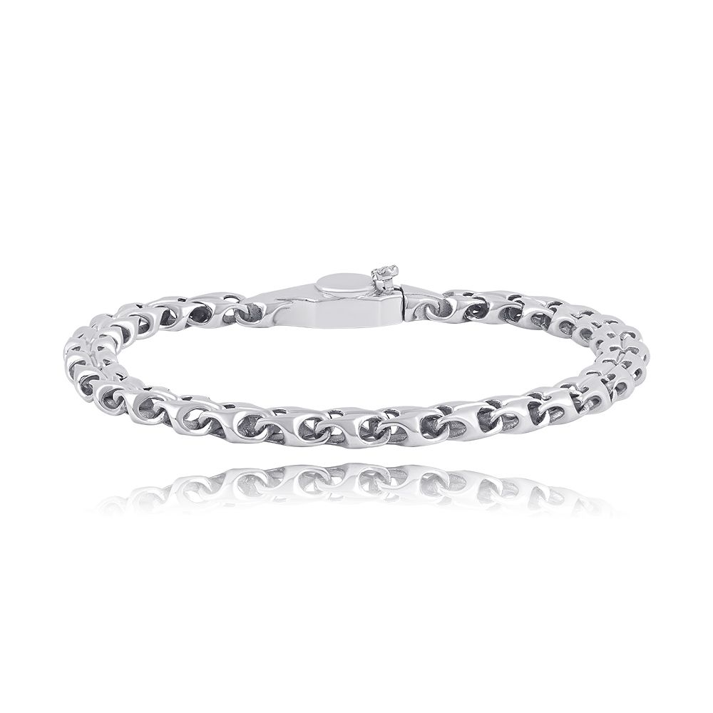 Sleek Mahi Platinum Bracelet-Bracelets-PBR25S01
