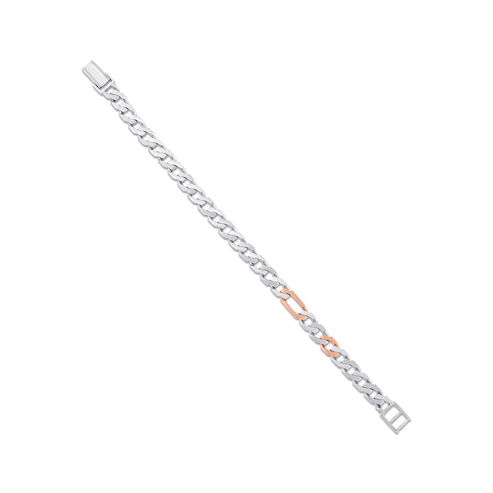 Platinum Cuban Flexi Bracelet-Shop By Gender-PBR25S11