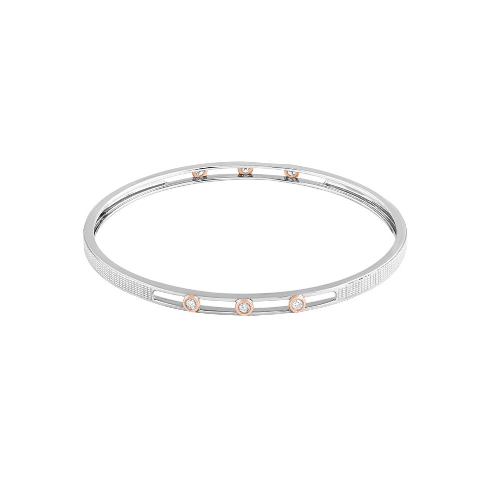 Geometric Dual Meta Platinum Diamond Bangle-Bangles-PBS23P01