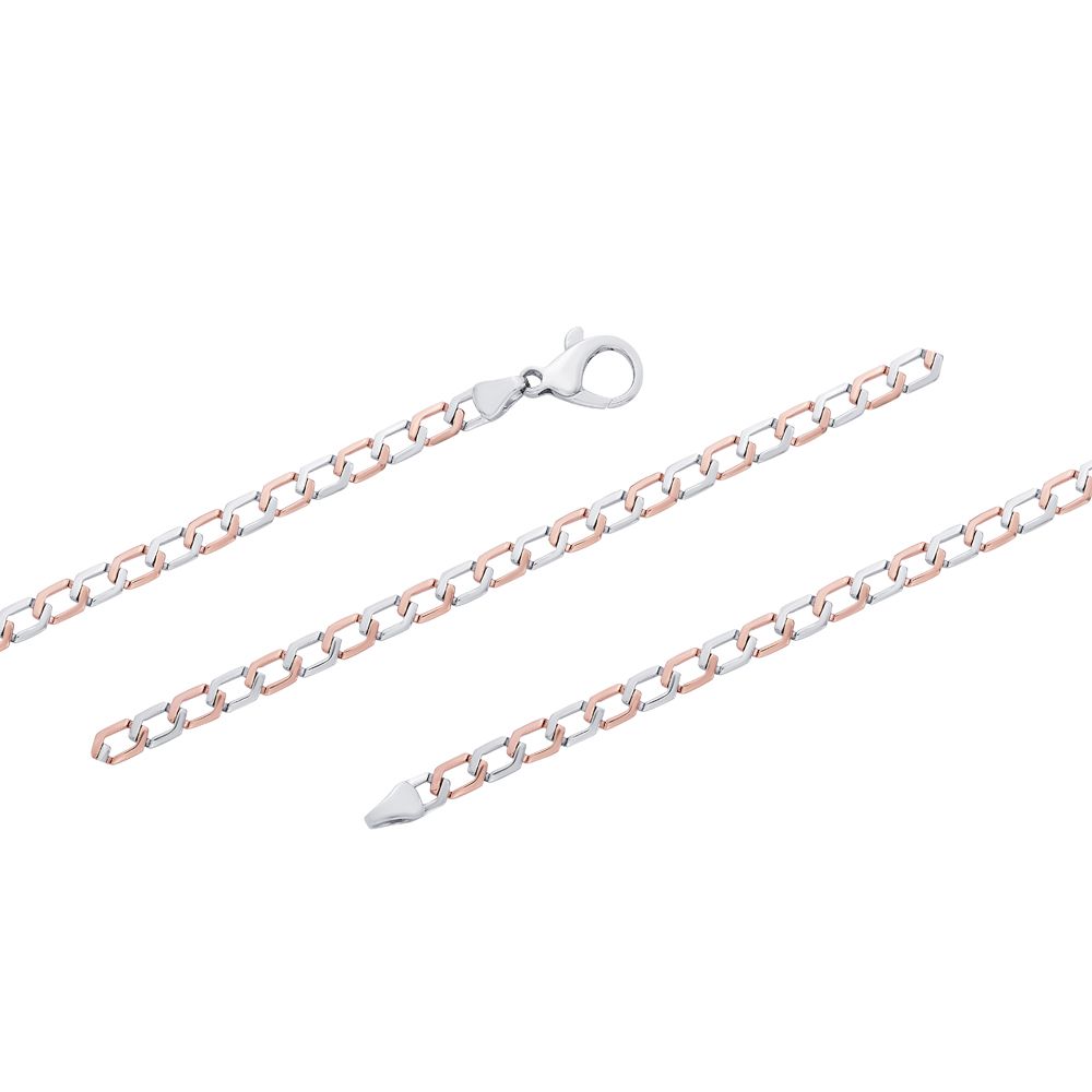 Link Pattern Platinum Chain for Men-Shop By Gender-PCH17011