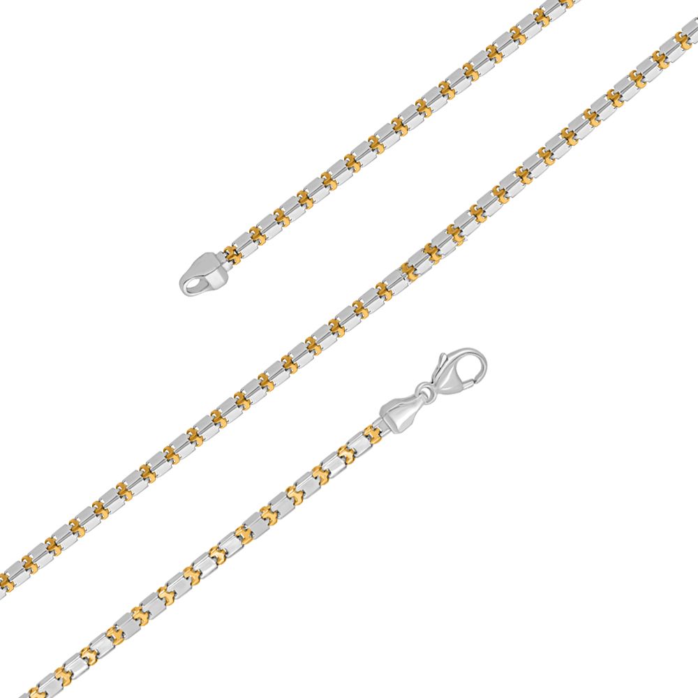 Gleaming Platinum and Rose Gold Chain-Shop By Gender-PCH21016