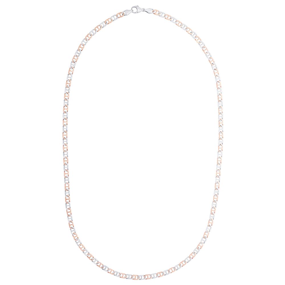 Glossy Mens Chain in Platinum-Chains-PCH21020-D000OID