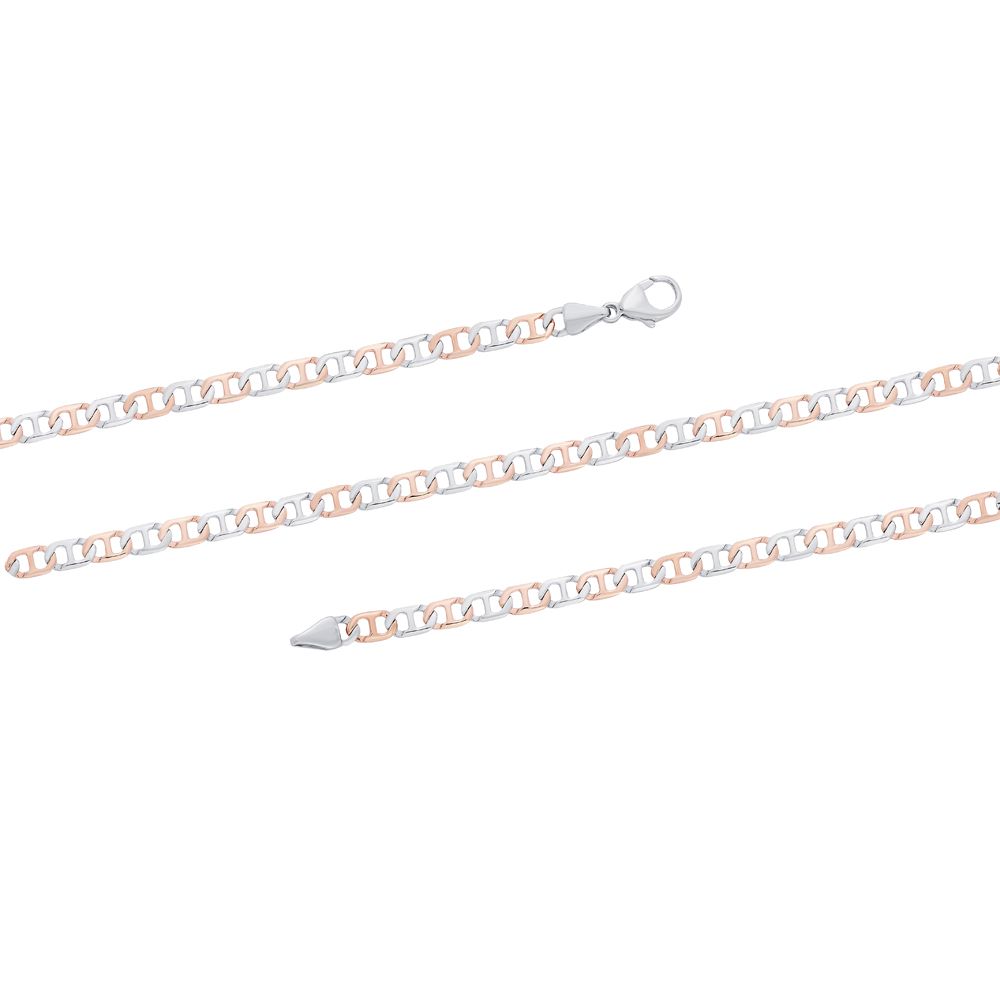 Glossy Mens Chain in Platinum-Chains-PCH21020-D000OID