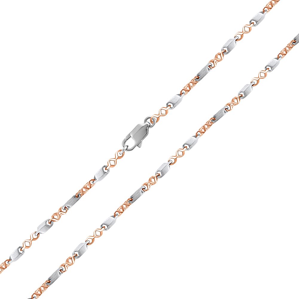 Classy Dual Metal Platinum Chain For Men-Chains-PCH23005