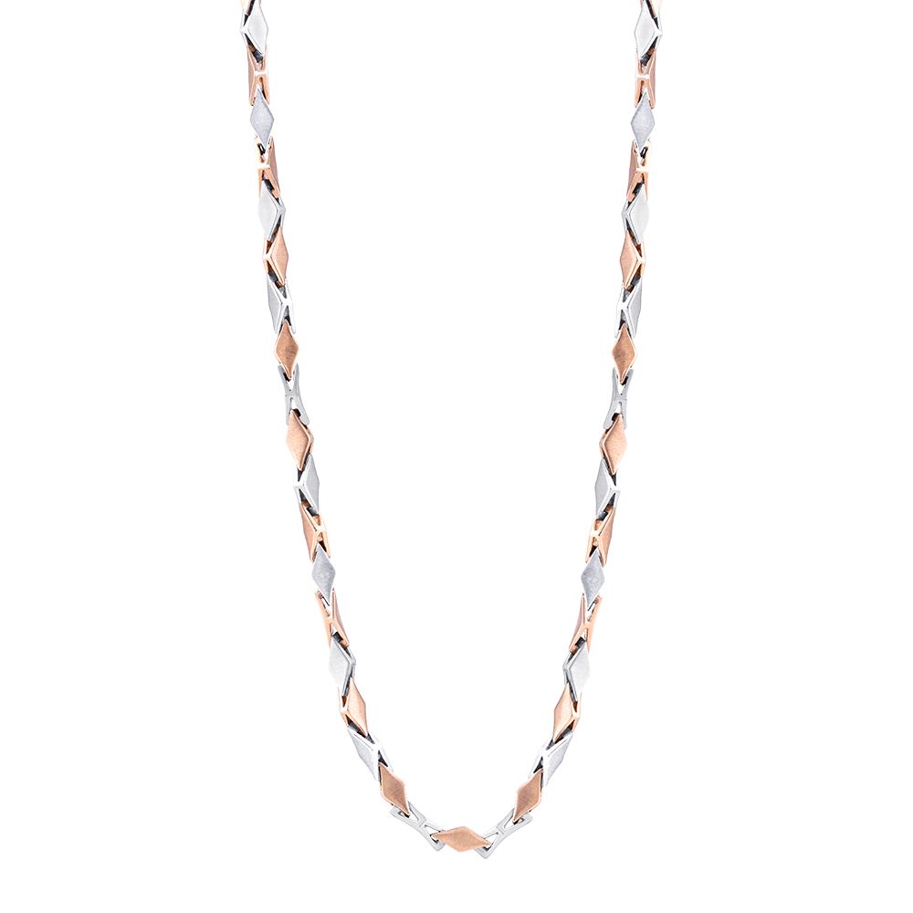 Buy Stylish Dual Toned Platinum Chain For Men PCH23015 Online at