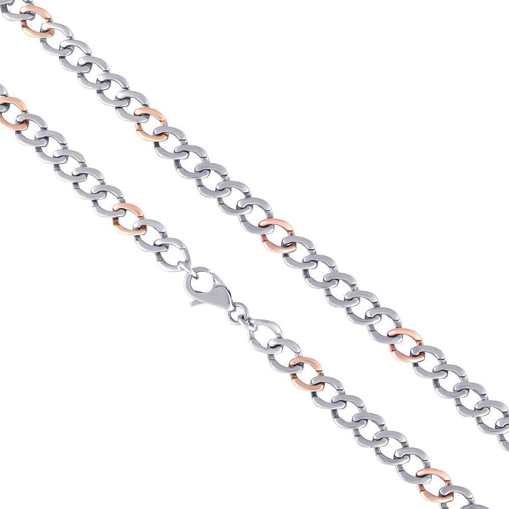 Enigmatic Two Toned Platinum Mens Chain-Chains-PCH23017-D000OID