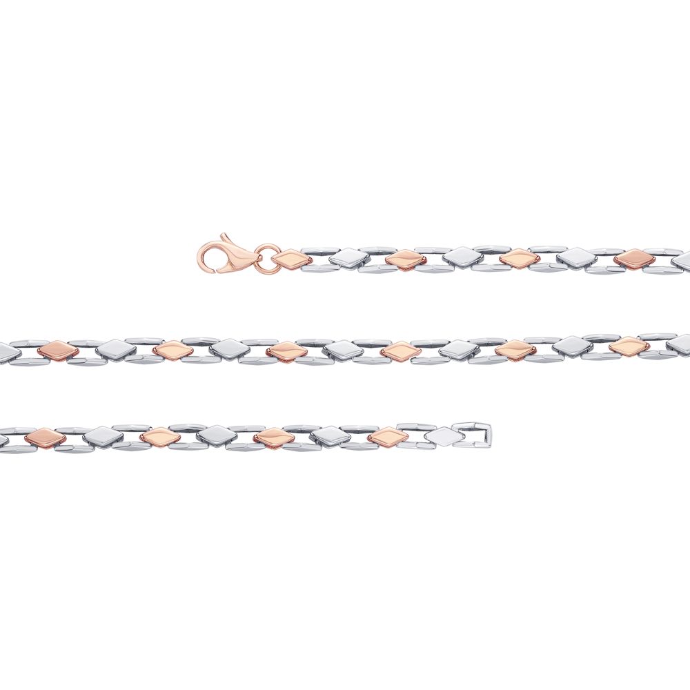 Classy Geometric Design Platinum Mens Chain-Platinum-PCH23A01