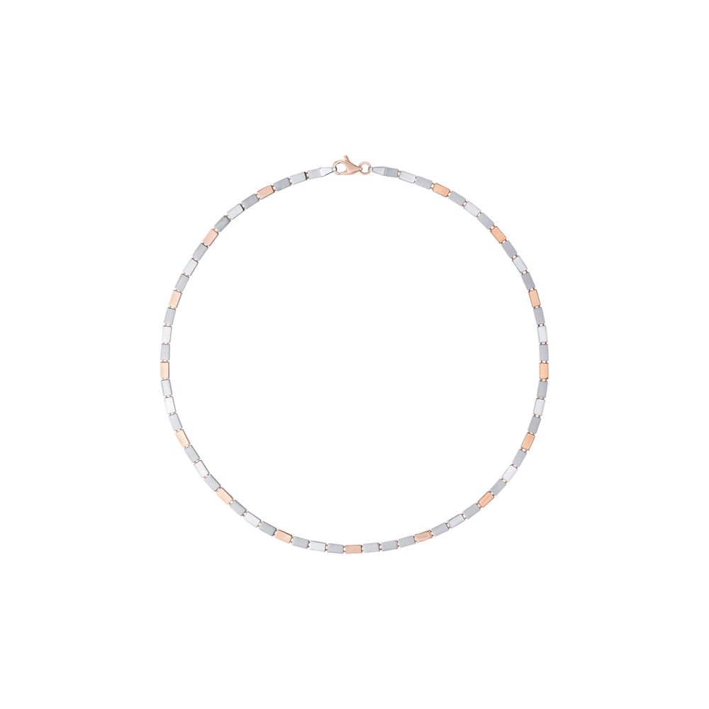 Distinctive Platinum and Rose Gold Chain-Platinum-PCH23A03