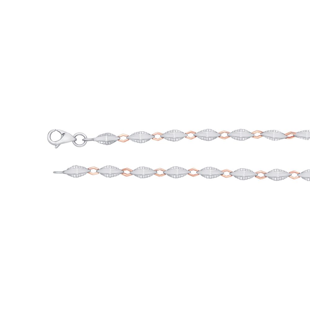 Classic Mens Dual Metal Chain-Platinum-PCH23Y01