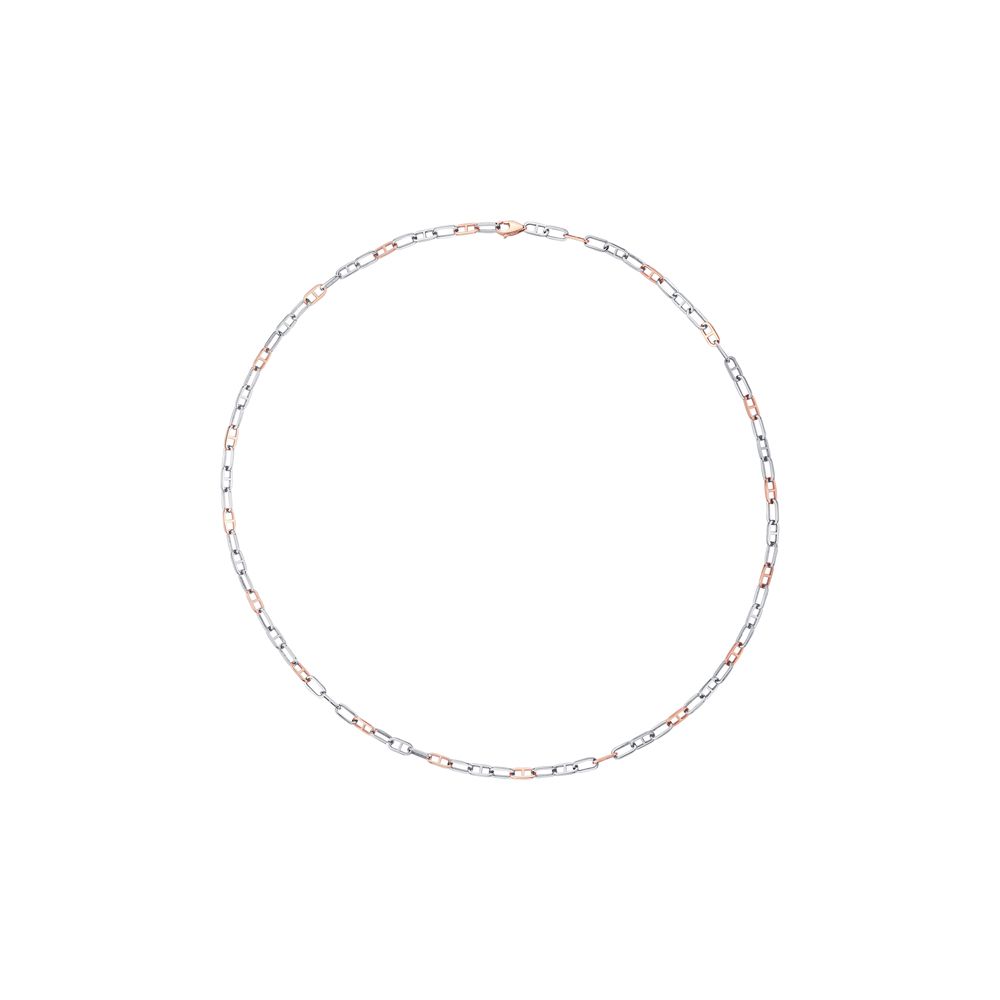 Simple Dual Metal Mens Chain-Chains-PCH23Y07