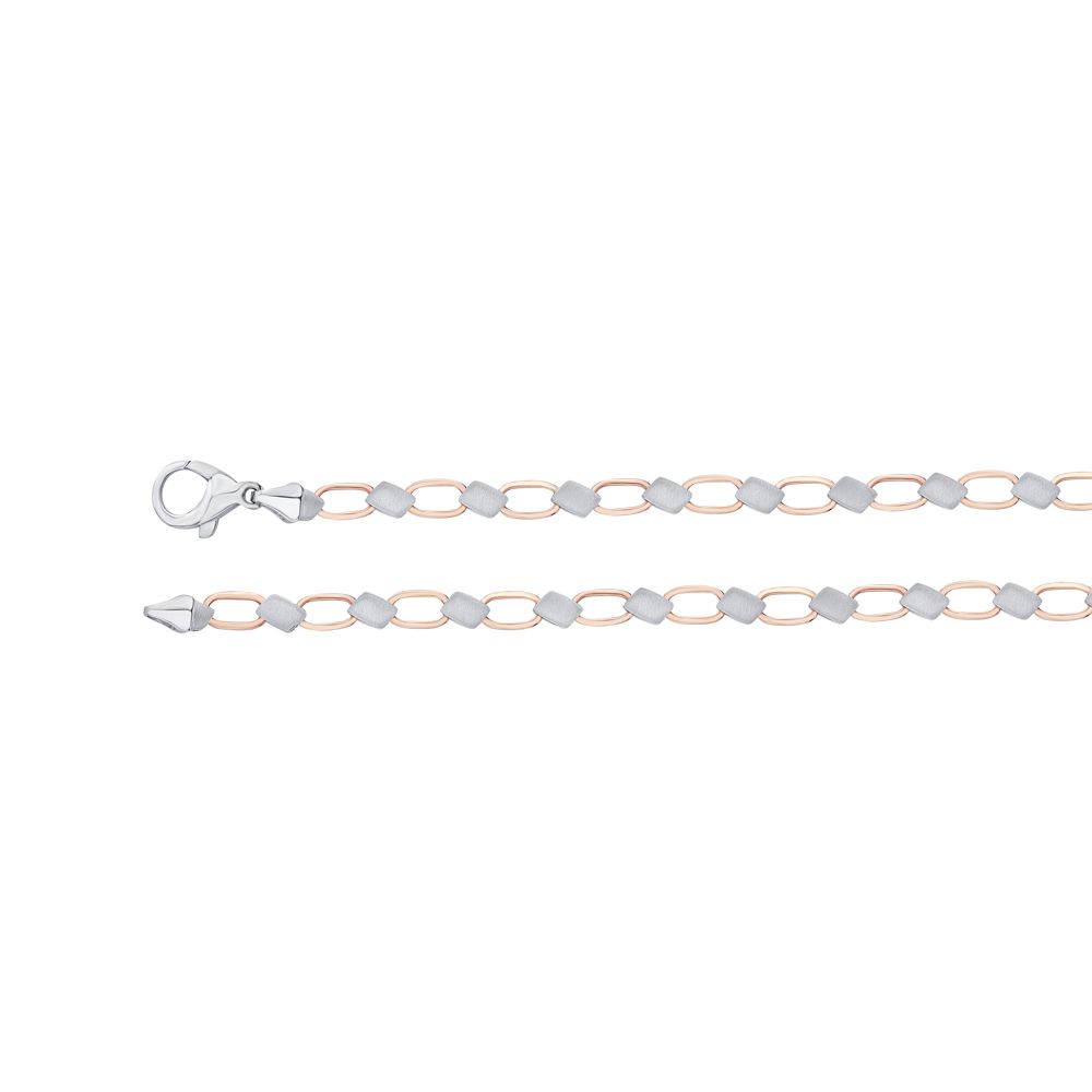 Exuberant Platinum and Rose Gold Mens Chain-Chains-PCH23Y08