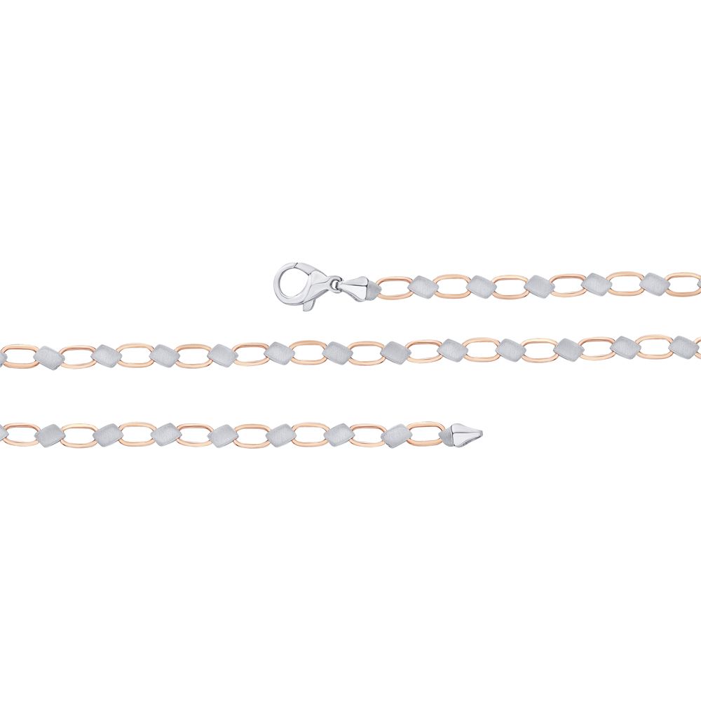 Exuberant Platinum and Rose Gold Mens Chain-Chains-PCH23Y08