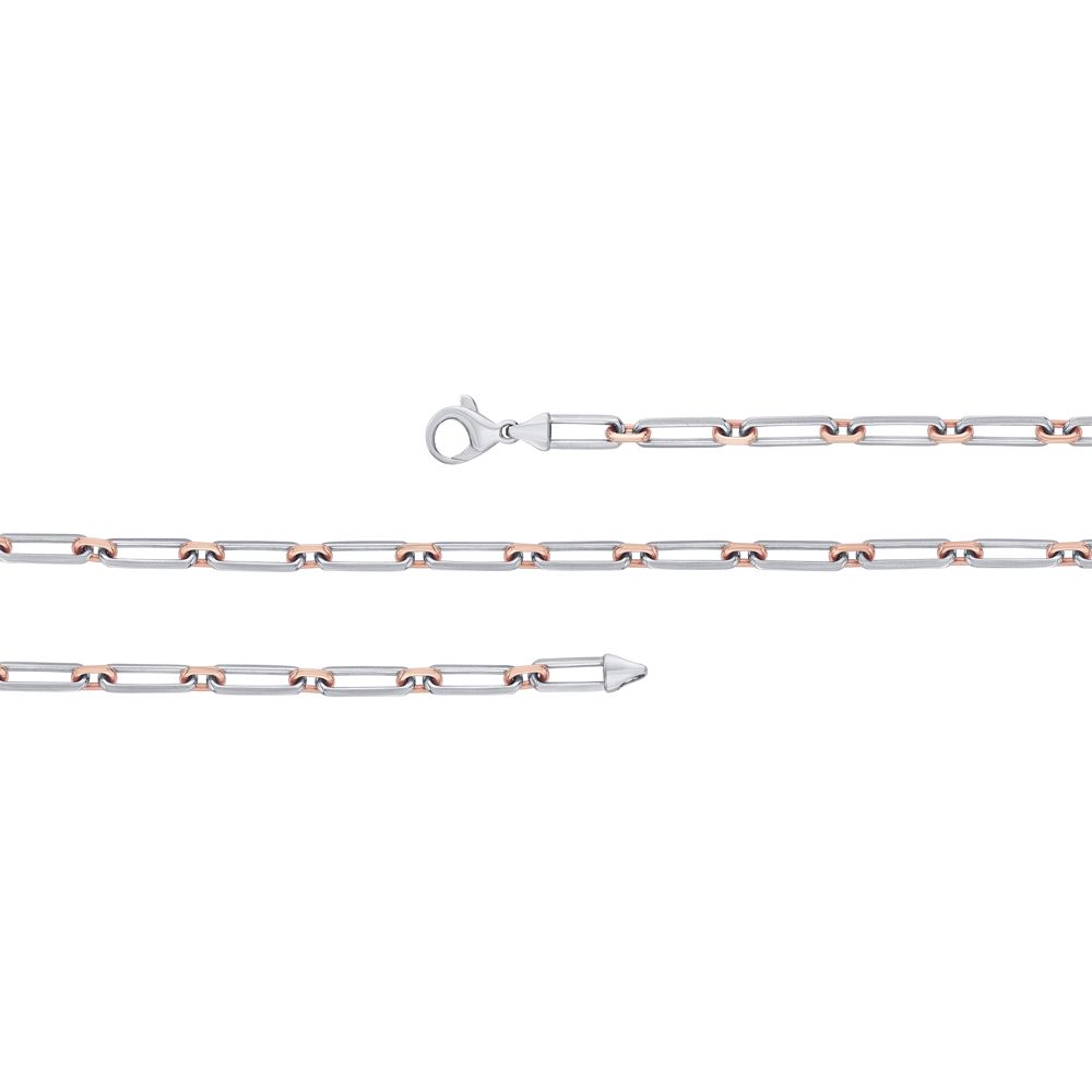 Buy Classy Platinum and Rose Gold Chain for Men PCH23Y09 Online at - Main Image